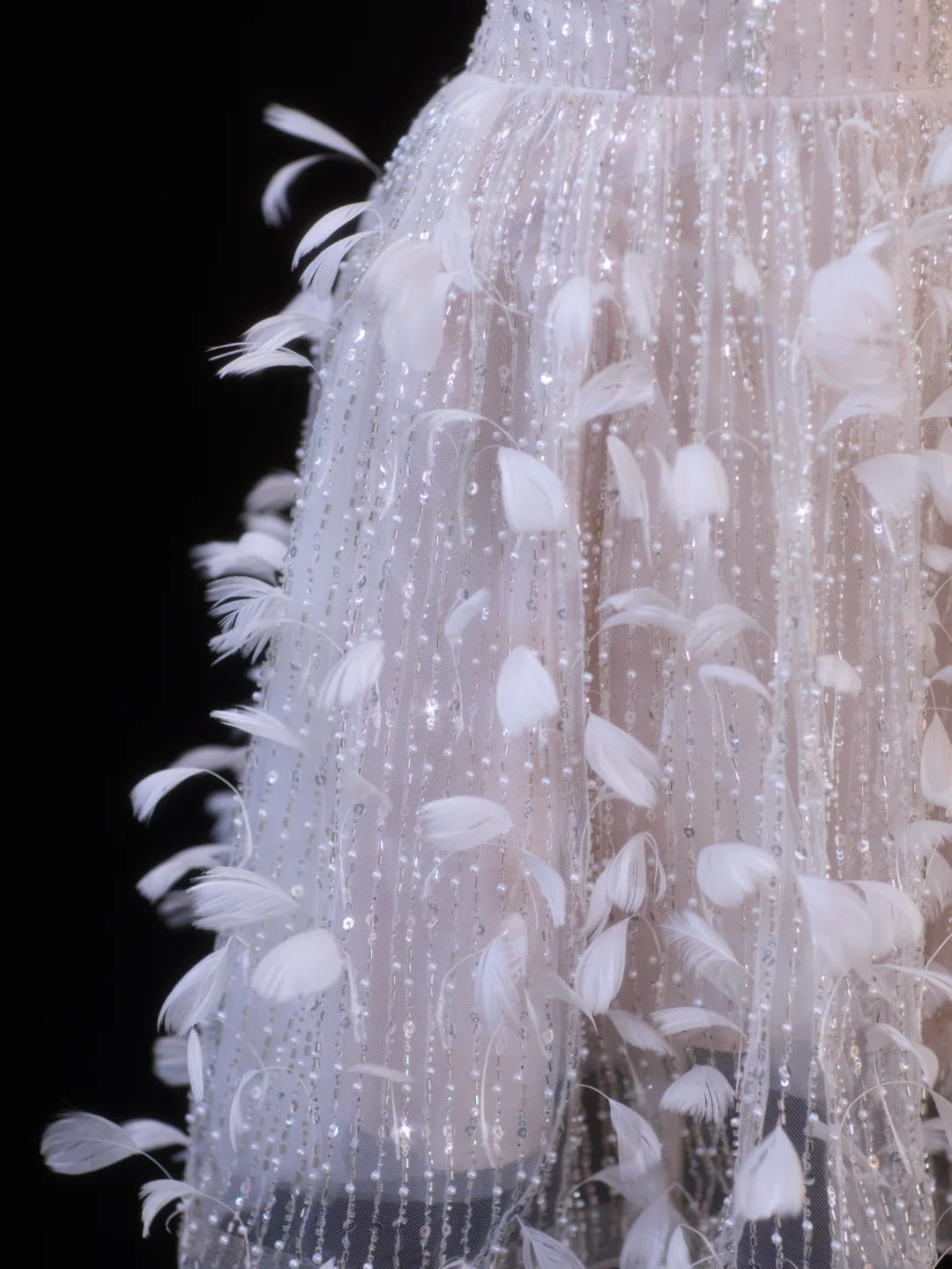 Girlhomeshops - Robe de soirée courte en tulle perlé et plumes roses, tenue de fête d'anniversaire gh5377