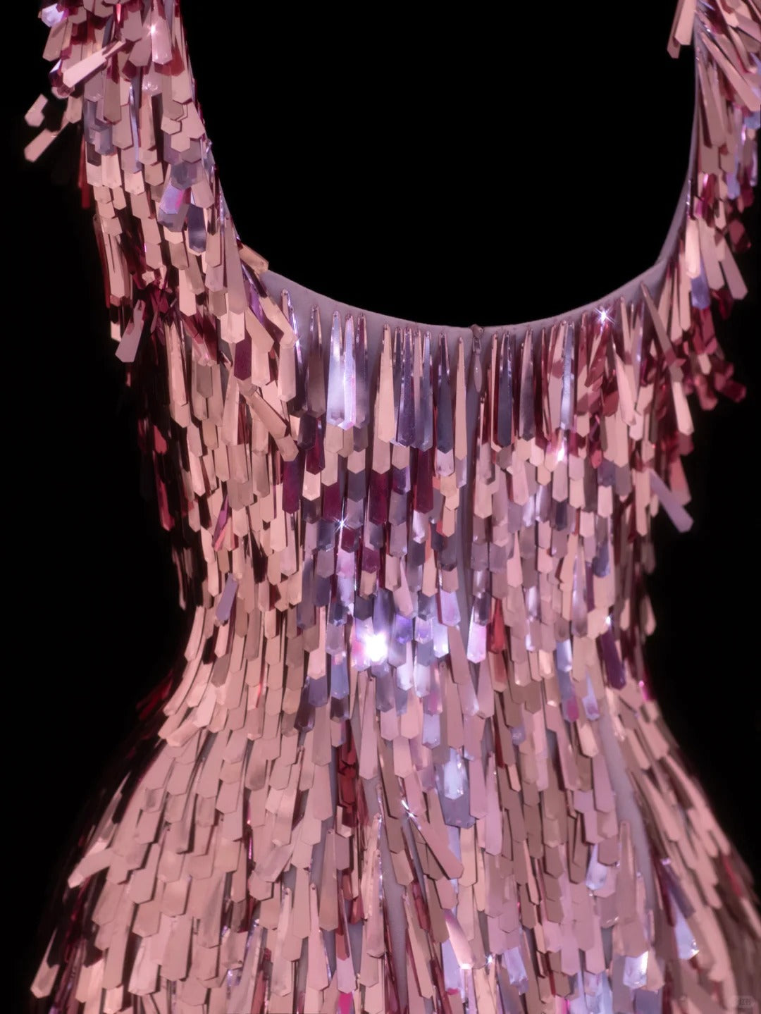 Girlhomeshops - Robe de soirée courte rose à paillettes, tenue de fête d'anniversaire, gh5378