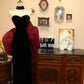 Black and red/Black and White gorgeous retro fashion elegant long slim velvet ball gown evening dress party dress prom dress gh3651