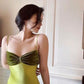 Girlhomeshops-Lime green velvet bodycon yellow green strapless prom dress evening dress party dress date dress wedding guest dress gh5161