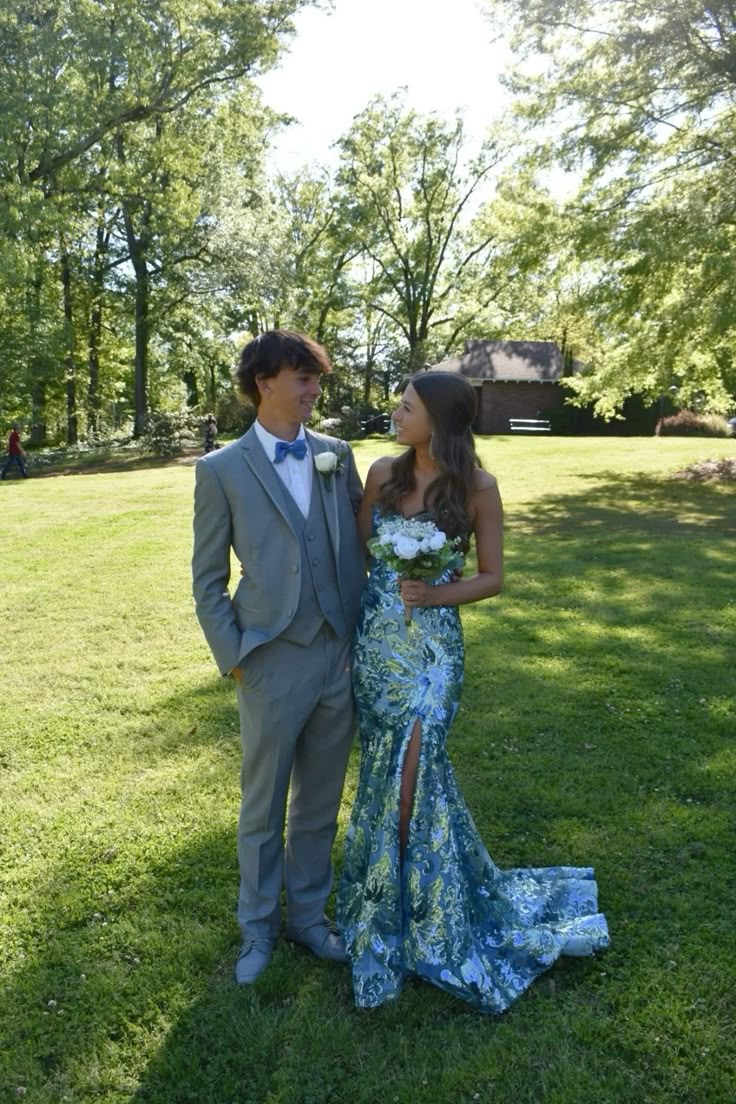 Blue sweet fashion elegant long sequined sexy slit tail prom dress evening dress prom dress graduation dress gh3793