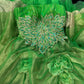 Girlhomeshops - Robe de bal longue en tulle vert, magnifique, florale et exquise, avec perles, gh5354