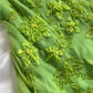 Green shiny fashion exquisite floral beading spaghetti straps long chiffon ruffles long ball gown evening dress party dress gh3403