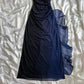 Dark blue shiny elegant exquisite beaded long chiffon prom dress, evening dress, party dress, graduation dress gh3506