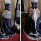 girlhomeshops--Royal Blue/Burgundy Retro Elegant Long Floor-Length Ball Gown gh5667