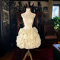 Girlhomeshops-Ivory White Tulle Princess Short Formal Homecoming Dress Birthday Party Dress gh5356