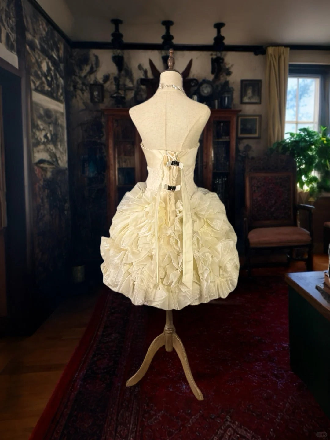 Girlhomeshops-Ivory White Tulle Princess Short Formal Homecoming Dress Birthday Party Dress gh5356