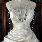 Girlhomeshops - Robe de mariée longue en satin blanc et perles, exquise, gh5352