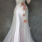 Pink Beaded Gorgeous Long Lace Tulle Mermaid Slim Ball Gown Evening Dress Party Dress gh4706