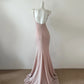 Light Pink Shiny Fashion Long Satin Prom Dress Evening Dress Party Dress gh4841