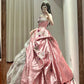 Robe de bal longue de princesse rose gh6659