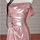 ✨Girlhomeshops-Pink Fashion Long Satin Mermaid Slim Fit Evening Dress Birthday Party Dress gh4990