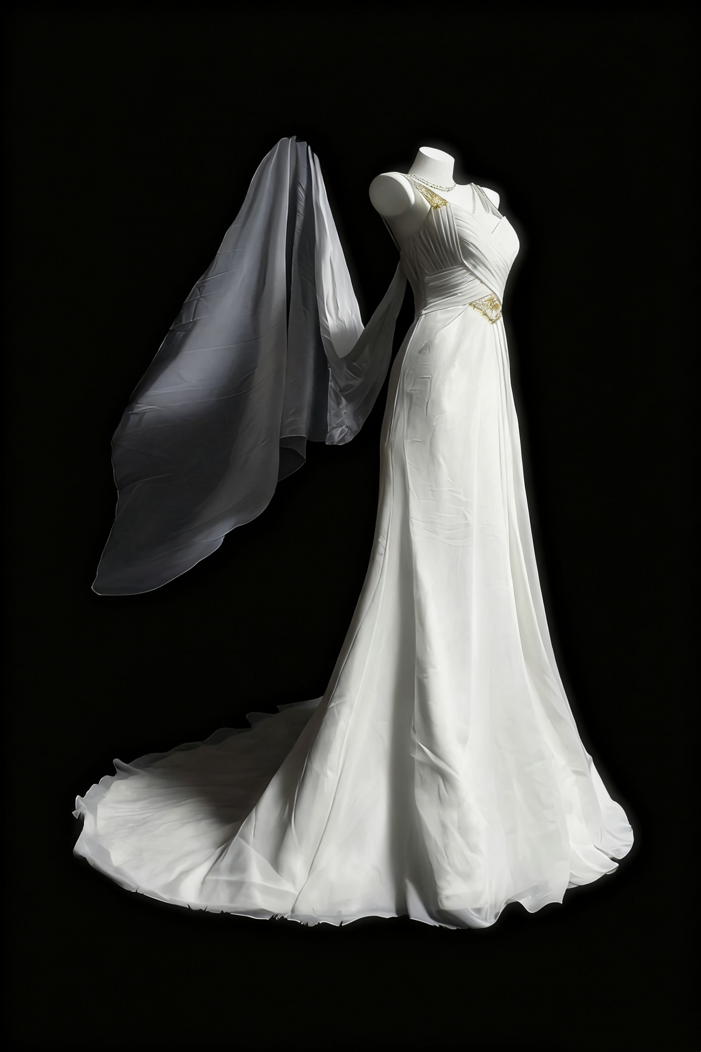 girlhomeshops-White Elegant Long Tulle Wedding Dress For Brides gh6284