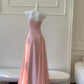 girlhomeshops--Pink spaghetti strap long dress gh5732