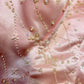 Pink Beaded Elegant Long Satin Ball Gown Evening Dress Party Dress gh4466