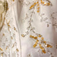 Robe de soirée longue en satin blanc et jaune, robe de mariée, décoration de perles exquise gh4509
