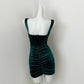 Teal Simple Fashion Short Velvet Homecoming Dress Birthday Dress Prom Dress Party Dress gh4829