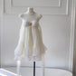 White Fantasy Short Chiffon Homecoming Dress Outdoor Holiday Party Dress gh4764