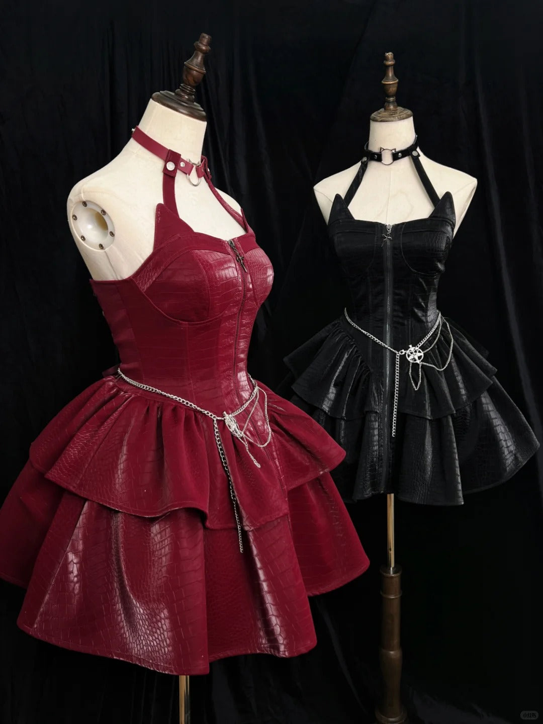 girlhomeshops-Black/Red Short Homecoming Dress Halloween Party Dress Halloween Costume Outfit Halloween gh5771