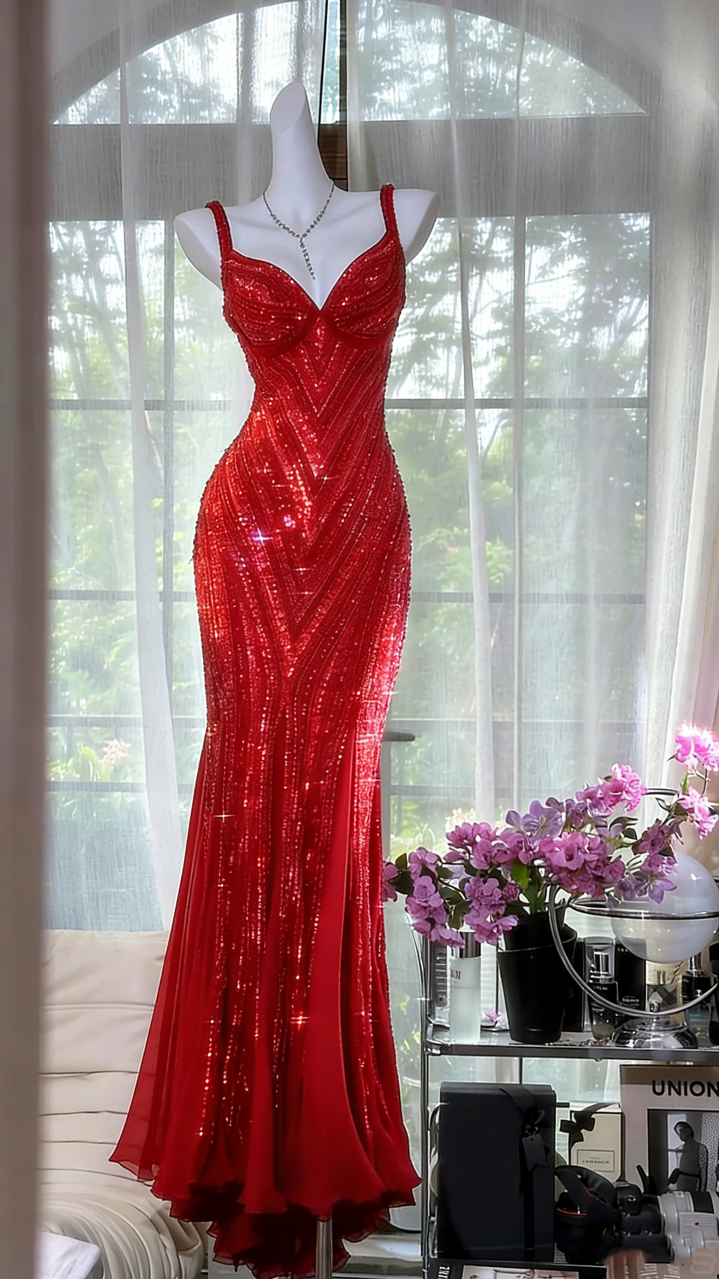 Purple Luxury Gorgeous Beading Fashion Elegant Long Prom dresses Evening Gown Party Dress gh4889
