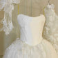 Girlhomeshops-White floral lace long elegant tulle wedding prom dress gh5436