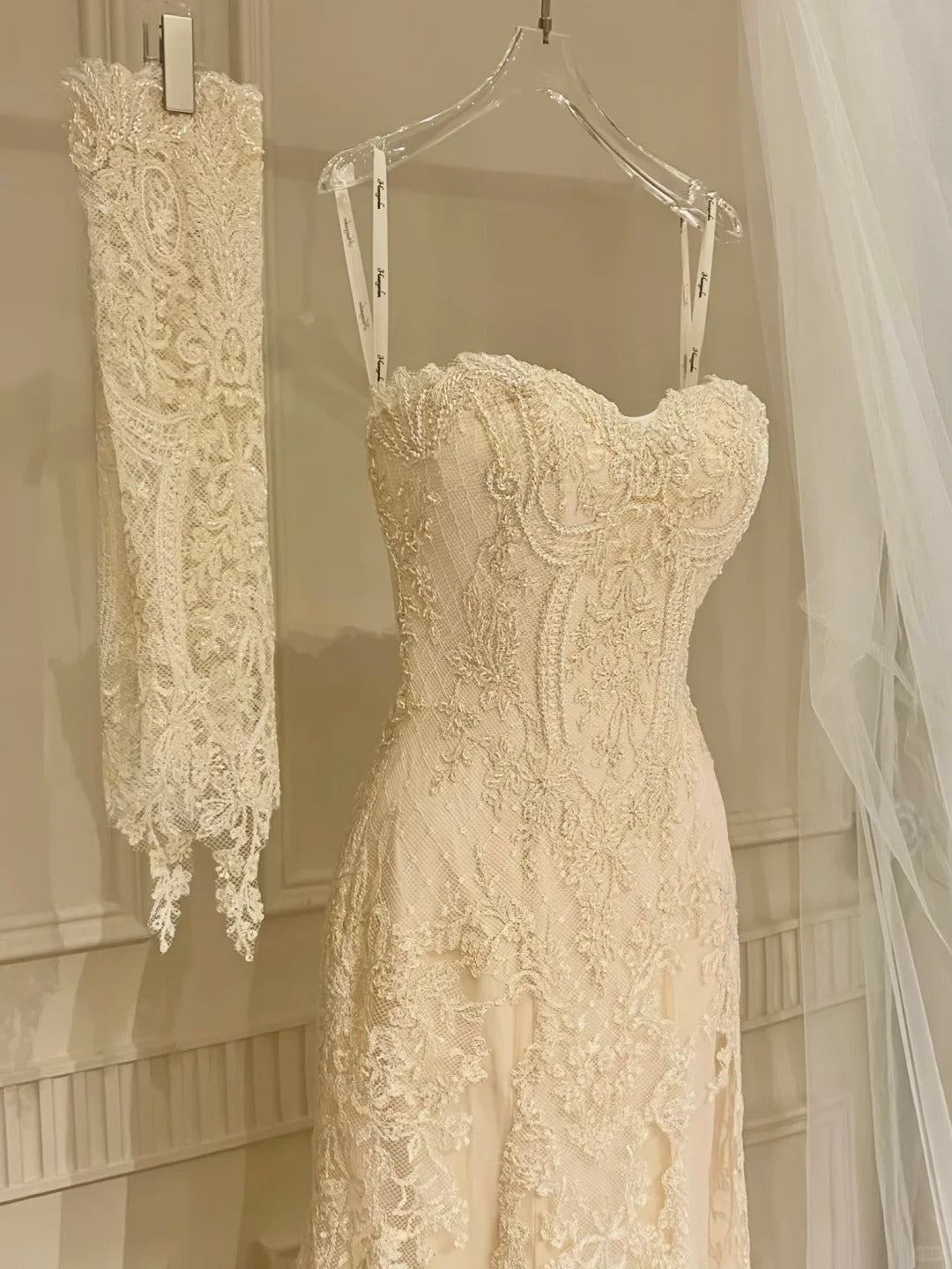 Girlhomeshops - Magnifique robe de mariée longue et élégante en tulle et dentelle, robe de bal gh5438