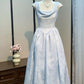 Robe de soirée élégante bleu clair pour fille, longue robe de bal en satin, robe de soirée, robe d'anniversaire, robe de demoiselle d'honneur gh4544