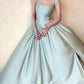 girlhomeshops--Green Simple And Elegant Polka Dot Long Formal Prom Dress gh5608