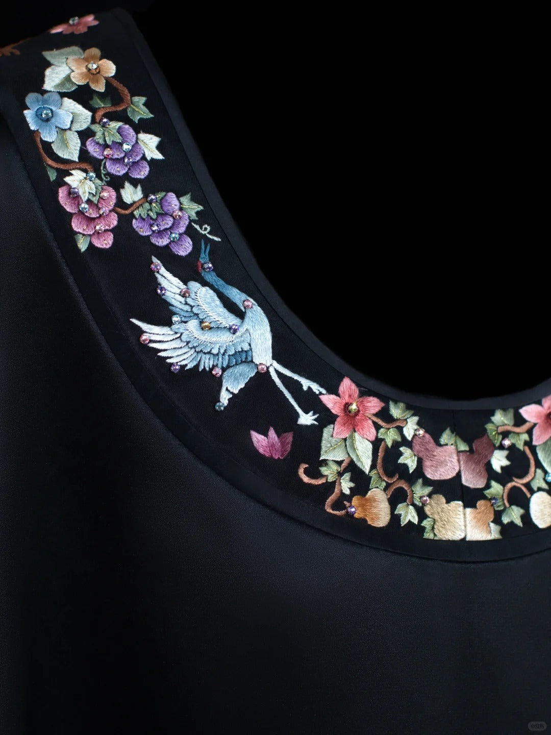 Girlhomeshops - Robe de soirée courte en satin noir, élégante et florale, pour fille féerique, tenue d'anniversaire, gh5371