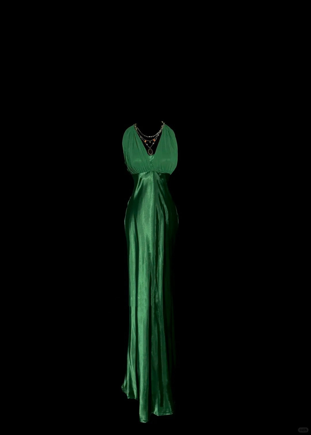 Robe de soirée longue en satin vert élégant, robe de bal, robe de soirée gh4694