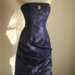 girlhomeshops-Blue mermaid long satin fishtail ball princess prom dress evening gown gh5742
