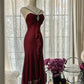 Burgundy Vintage Elegant Exquisite Gem Beaded Long Chiffon Evening Gown Sleeveless Ball Gown Birthday/Wedding Guest Party Dress gh4101