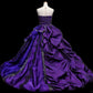 Girlhomeshops - Robe de bal longue en tulle violet, élégante et à la mode, avec des fleurs et des perles, gh5324