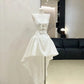 White beautiful princess homecoming dress short chiffon ball gown evening dress birthday dress gh4523