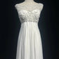 girlhomeshops-White Vintage Beaded Long Tulle Gown/Wedding Dress gh6244
