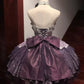Purple Cute Beaded Lace Tulle Short Lolita Prom Gown Homecoming Dress gh4381