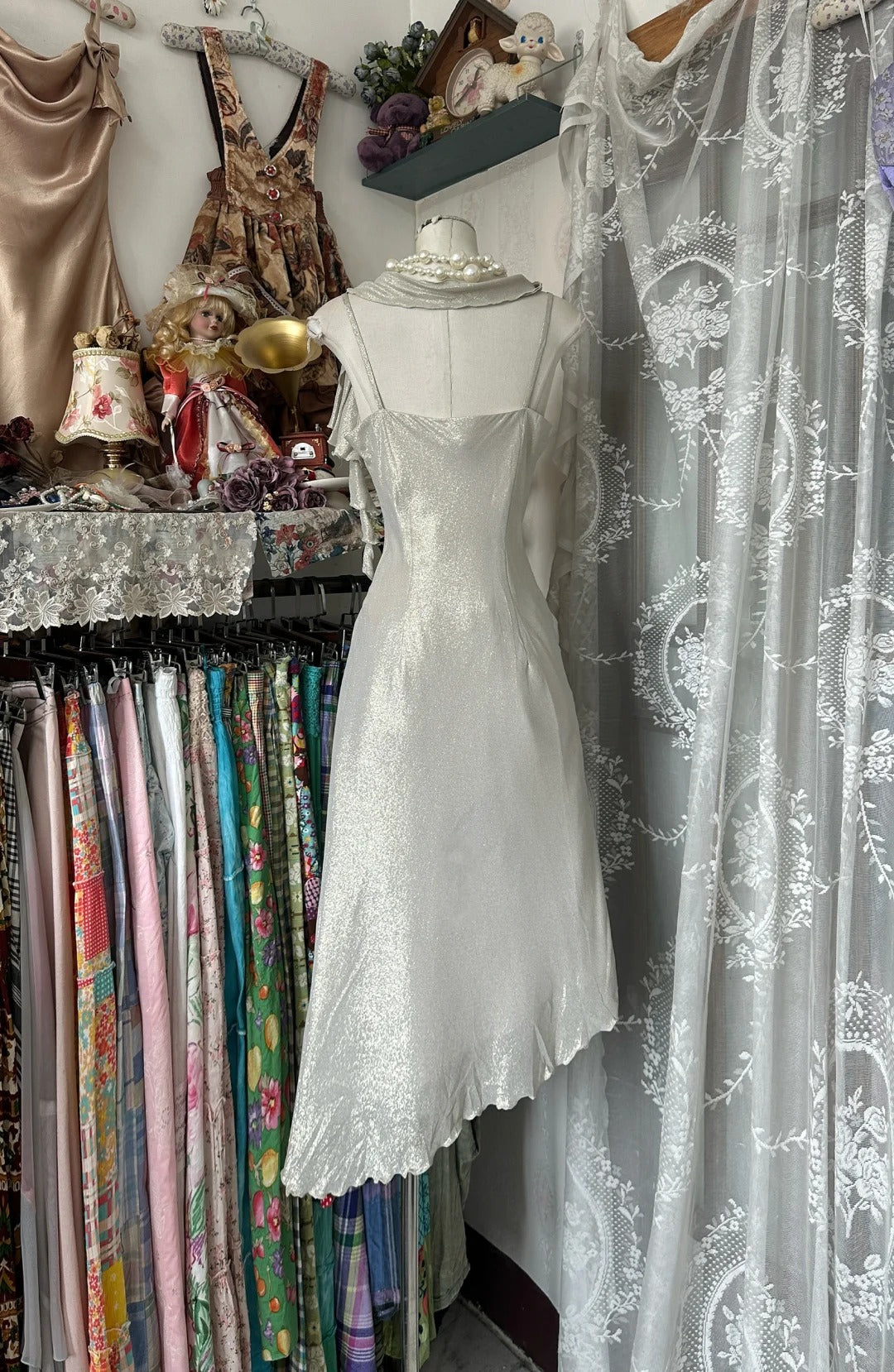 Girlhomeshops-Silver fashion simple elegant long Prom dress evening dress party dress gh5188