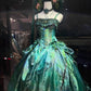Dazzling And Stunning, Beautiful Manor Princess Emerald Long Formal Dress gh6729