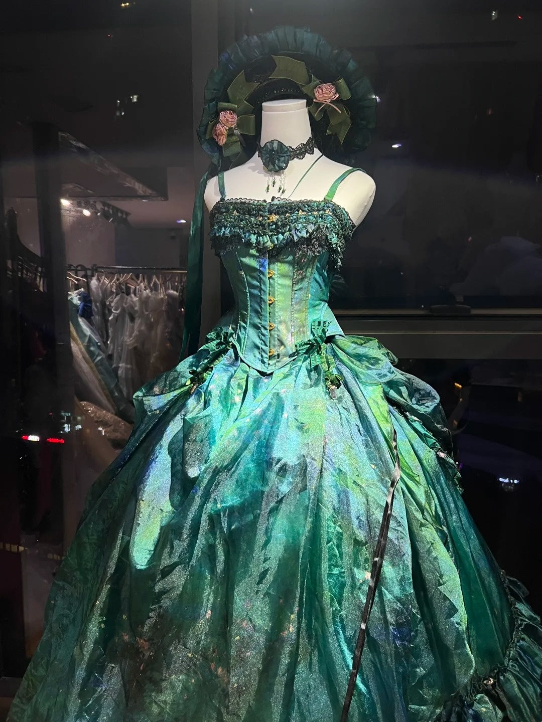 Dazzling And Stunning, Beautiful Manor Princess Emerald Long Formal Dress gh6729