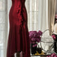 Burgundy Vintage Elegant Exquisite Gem Beaded Long Chiffon Evening Gown Sleeveless Ball Gown Birthday/Wedding Guest Party Dress gh4101