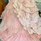 Girlhomeshops - Robe d'anniversaire 16 ans, rose, motif floral, robe longue en tulle, robe de bal, robe de bar-mitsva, gh5636