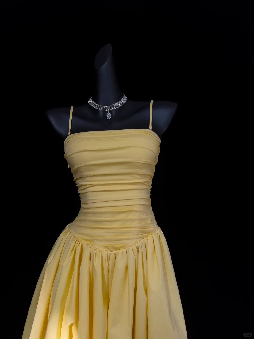 girlhomeshops--Yellow sweet long tulle prom dress gh5577