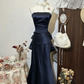girlhomeshops - Nouvelle robe de soirée bleu marine gh6121