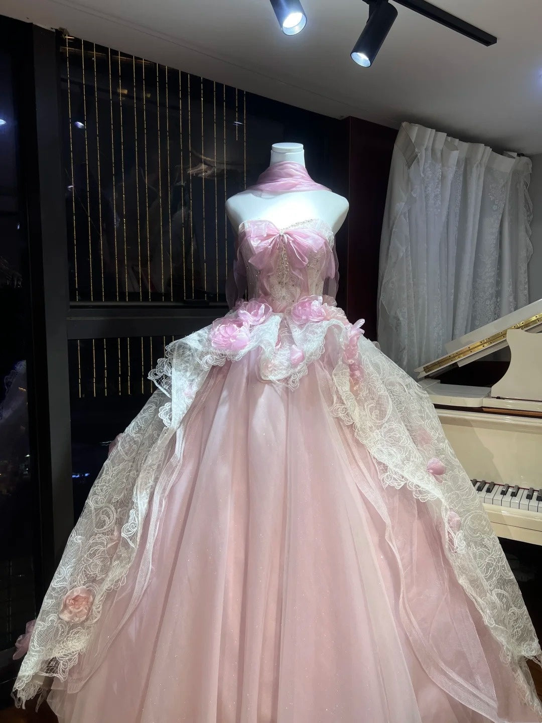 A Fairy Princess! A Girly Dress 🌸 A Pink Floral Fairy Dress That Explodes With Girlish Charm gh6731