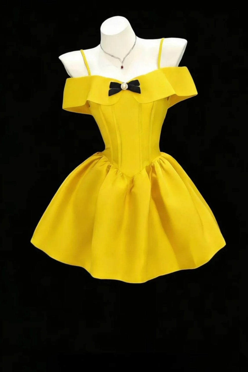 New stylish short satin back-to-school dress/birthday dress gh6834