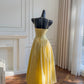 girlhomeshops--Yellow sweet long tulle prom dress gh5577