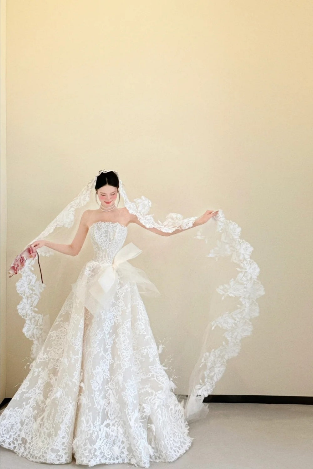 girlhomeshops - Superbe robe de mariée longue en dentelle gh5964