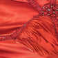Red Vintage Floral Long Satin Prom Dress Birthday Party Dress Evening Dress gh4413