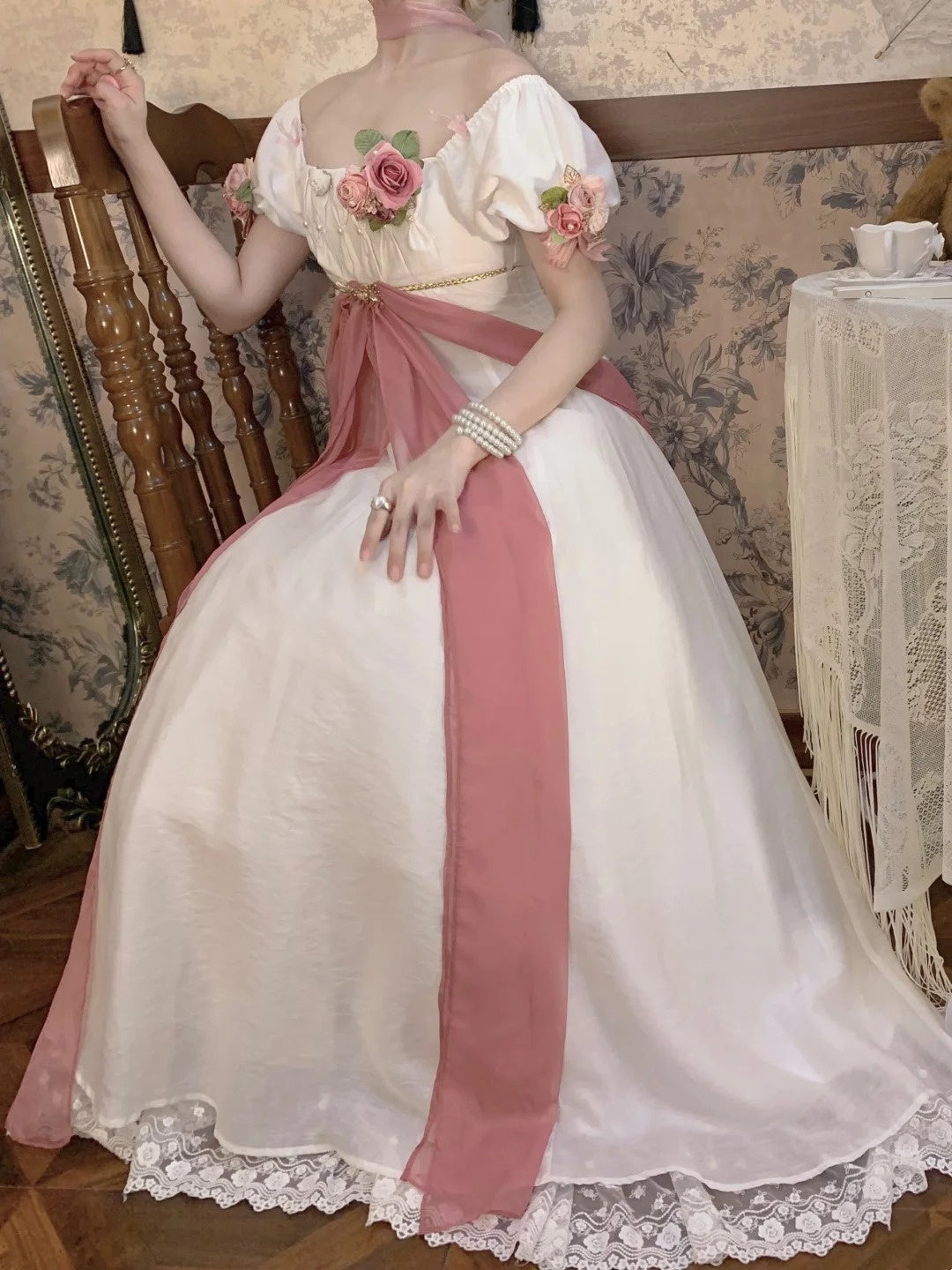 Pink Palace Elegant Girl Long Dress gh6656