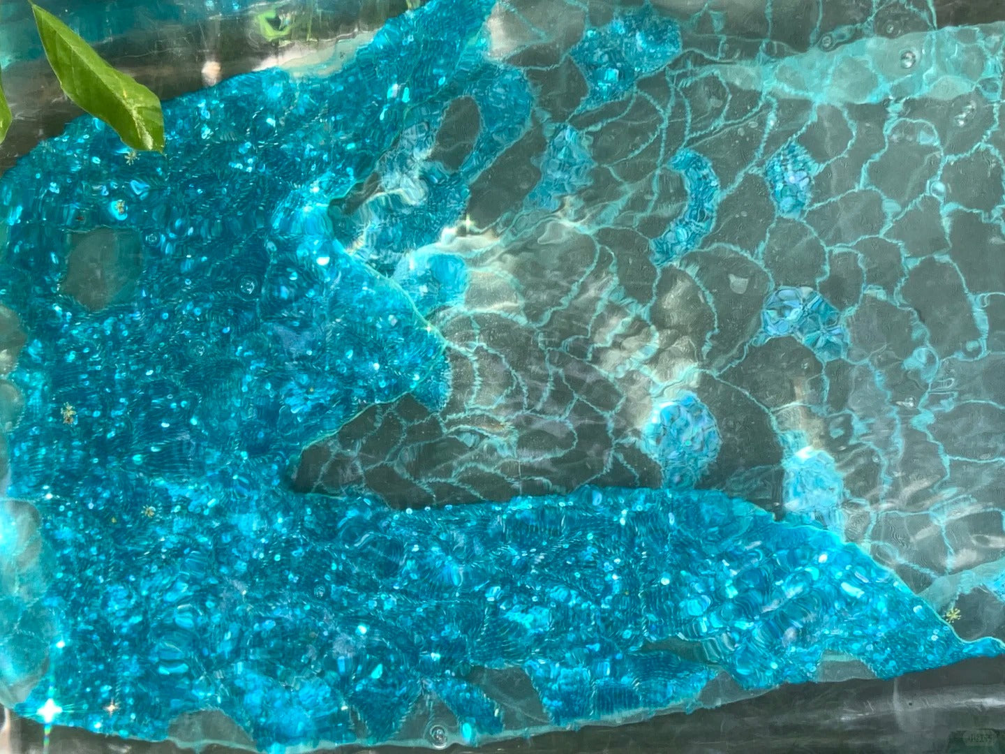 Blue sequined beaded long mermaid elegant chiffon homecoming dress prom dress evening dress birthday party dress date dress gh4684